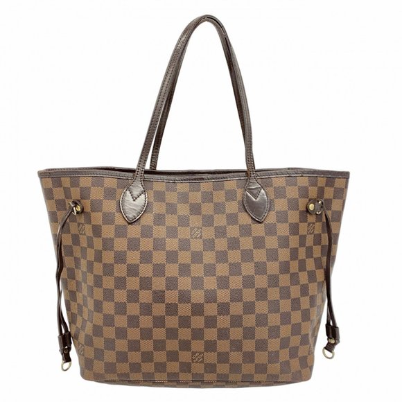 LOUIS VUITTON Brown Damier Neverfull MM Tote Bag - Picture 1 of 13